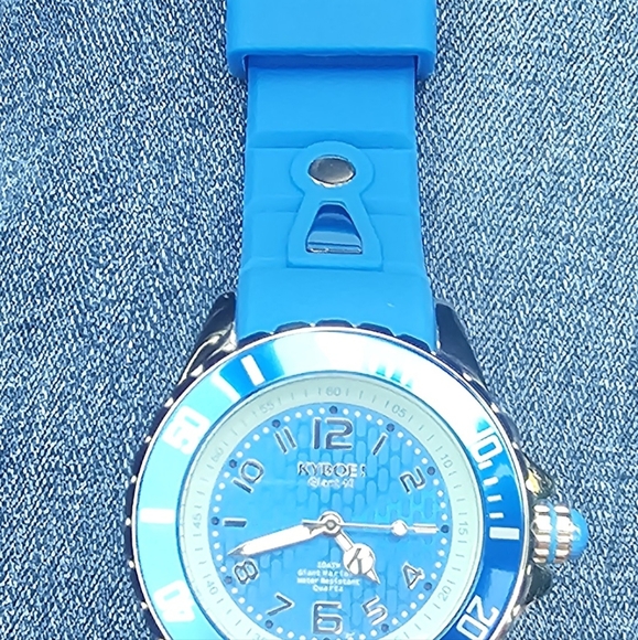 Kyboe! Turquoise Blue 40mm Quartz New - Picture 5 of 7